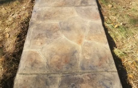 walkway decorative concrete