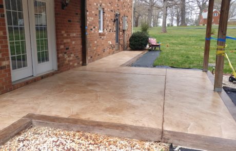 Patio decorative concrete